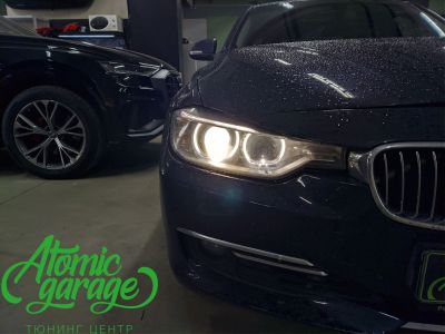 BMW 3 F30, замена линз на Bi-led Diliht Tendel + восстановление стекол - фото 3