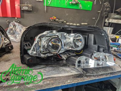 Volvo XC90, замена линз на Bi-led Aozoom Laser + восстановление стекол - фото 8