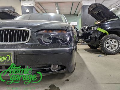 BMW 7 E66, установка 4-х линз Aozoom + новые кольца - фото 21