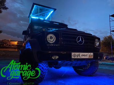 Mercedes Gelandewagen W463, подсветка днища авто - фото 3