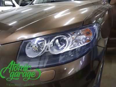 Hyundai Santa FE CM, установка сидений от BMW X5 F15 + линзы Diliht Triled - фото 9