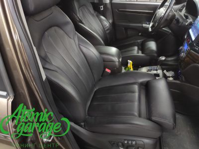 Hyundai Santa FE CM, установка сидений от BMW X5 F15 + линзы Diliht Triled - фото 18