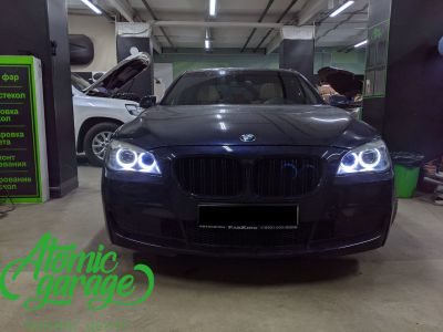 BMW 7 F01, замена ангельских колец на светодиодные - фото 7