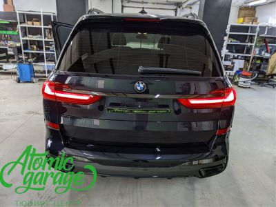 BMW X7, тюнинг фар + откидные рамки - фото 26