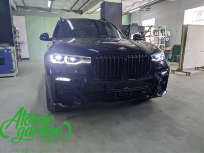 BMW X7, тюнинг фар + откидные рамки - фото 24