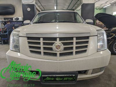 Cadillac Escalade, замена линз на Aozoom Dragon + восстановление стекол - фото 4