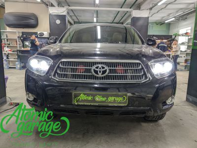  Toyota Highlander, 4 линзы Aozoom A3+ восстановление стекол  - фото 10