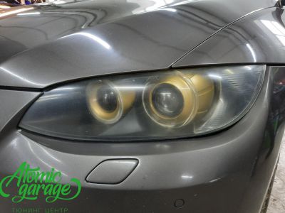 BMW 3 e92, Led ангельские глазки + покраска масок + полировка - фото 2