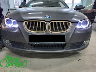 BMW 3 e92, Led ангельские глазки + покраска масок + полировка - фото 9