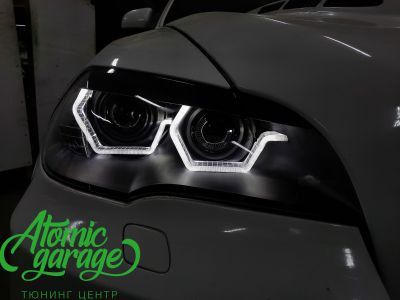 BMW X5 E70, квадро Led-освещение Aozoom + Led-кольца 3D G-серии - фото 17
