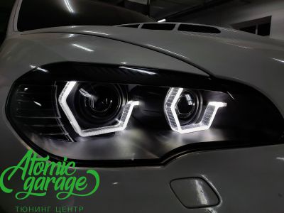 BMW X5 E70, квадро Led-освещение Aozoom + Led-кольца 3D G-серии - фото 18
