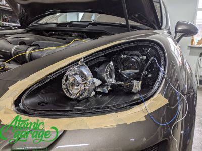 Porsche Cayenne 958, замена линз на светодиодные MTF Laser + ремонт запотевания - фото 7