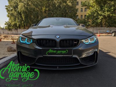 BMW M4 f83, установка RGB- ангельских глазок - фото 10