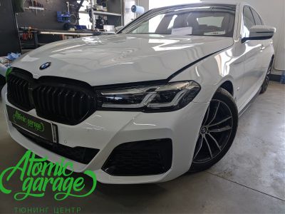BMW 5 G30 рест- нг, покраска масок фар - фото 7