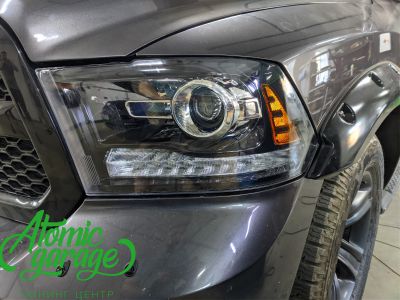Dodge Ram 1500, замена линз на светодиодные Diliht Novem + автопоезд + омыватели Hella - фото 7