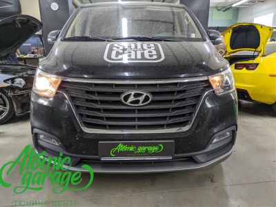  Hyundai H1, замена линз на светодиодные Diliht Novem + восстановление стекол фар - фото 10