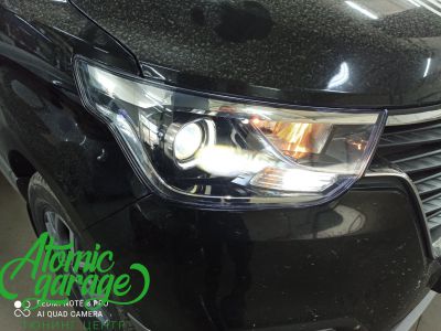  Hyundai H1, замена линз на светодиодные Diliht Novem + восстановление стекол фар - фото 9