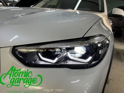BMW X5 G05, установка светодиодных линз Diliht Novem вместо фальшь - фото 4