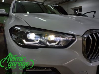 BMW X5 G05, установка светодиодных линз Diliht Novem вместо фальшь - фото 9