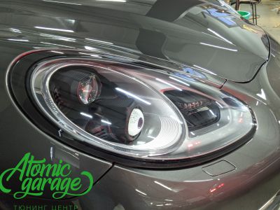 Porsche Рanamera, замена штатной линзы Led на BiLed Aozoom Laser - фото 18
