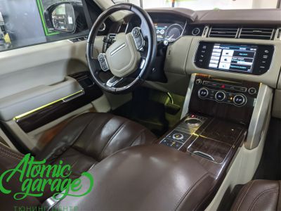 Range Rover Vogue L405, установка Aozoom Laser + подсветка салона - фото 16