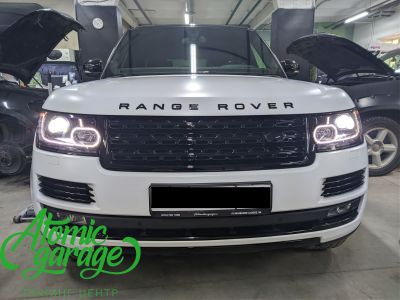 Range Rover Vogue L405 , установка линз Diliht Triled + оклейка кузова матовым полиуретаном + тонировка оптики - фото 4