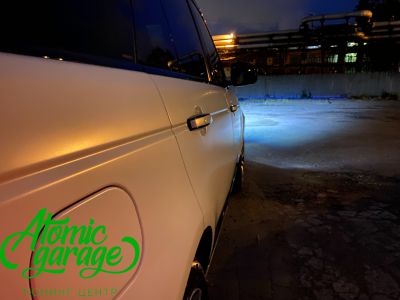 Range Rover Vogue L405 , установка линз Diliht Triled + оклейка кузова матовым полиуретаном + тонировка оптики - фото 10