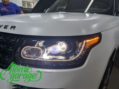 Range Rover Vogue L405 , установка линз Diliht Triled + оклейка кузова матовым полиуретаном + тонировка оптики - фото 6