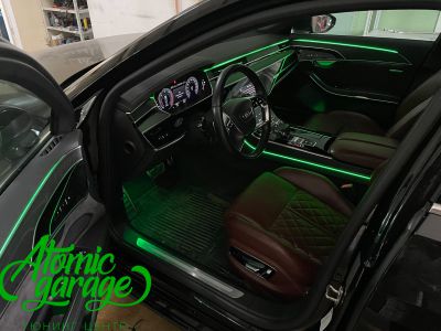 Audi A8 D5, контурная подсветка салона Ambient Light - фото 13