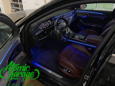 Audi A8 D5, контурная подсветка салона Ambient Light - фото 14