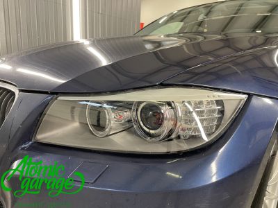 BMW 3 E90, установка светодиодных линз Aozoom A4+ + замена стекол фар - фото 6
