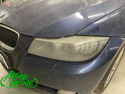 BMW 3 E90, установка светодиодных линз Aozoom A4+ + замена стекол фар - фото 2