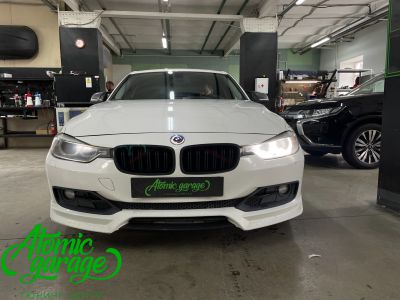 BMW 3 F30, установка светодиодных линз Aozoom A4+ + ремонт ДХО   - фото 1