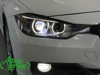 BMW 3 F30, установка светодиодных линз Aozoom A4+ + ремонт ДХО   - фото 7