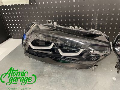 BMW X5 G05, покраска масок фар в 2 цвета + глубокая шлифовка и бронирование стекол фар - фото 5