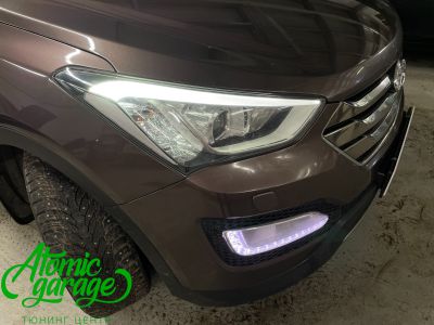 Hyundai Santa Fe DM, ремонт ДХО в фаре и ПТФ - фото 9