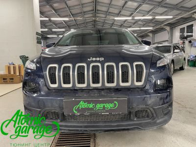 Jeep Cherokee, замена штатных линз на BiLed модули Aozoom A17 + полировка и бронирование стекол фар - фото 5