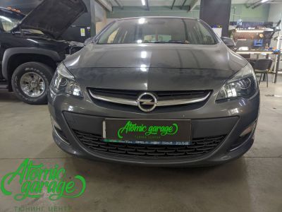 Opel Astra J, установка светодиодных линз Aozoom A13 в штатный отражатель - фото 5