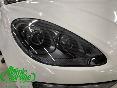 Porsche Macan, замена стекол фар + бронирование полиуретановой пленкой  - фото 6