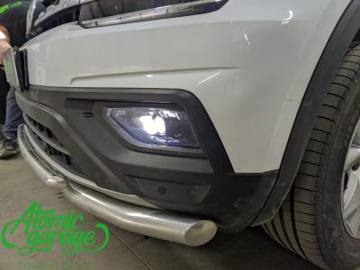 Volkswagen Teramont, установка светодиодных противотуманных фар - фото 4