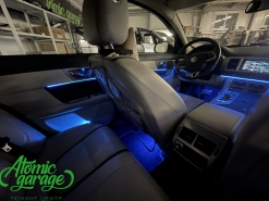 Jaguar XF, светодиодная подсветка салона Ambient Light 