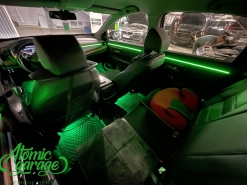 Honda CRV 5, контурная подсветка салона Ambient Light + подсветка ниш ног 