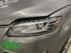 Audi Q7 4L, замена штатных линз на светодиодные Aozoom Dragon + устранение запотевания 
