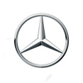 Установка откидных рамок номера Mercedes-Benz